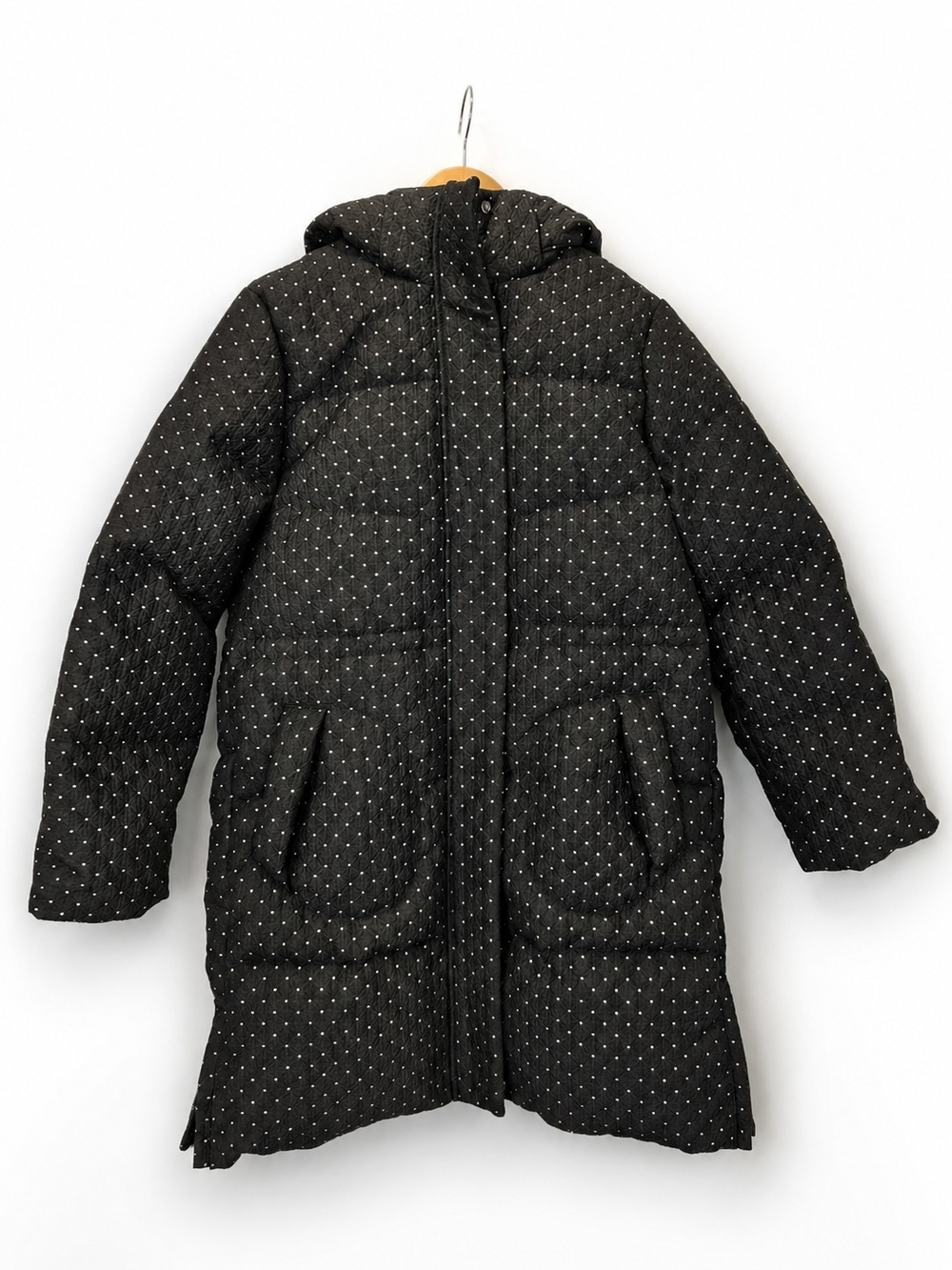 balabala premium x JASON WU Polka Dot Hooded Long Puffer Coat Jacket 160/80A - Picture 2 of 16